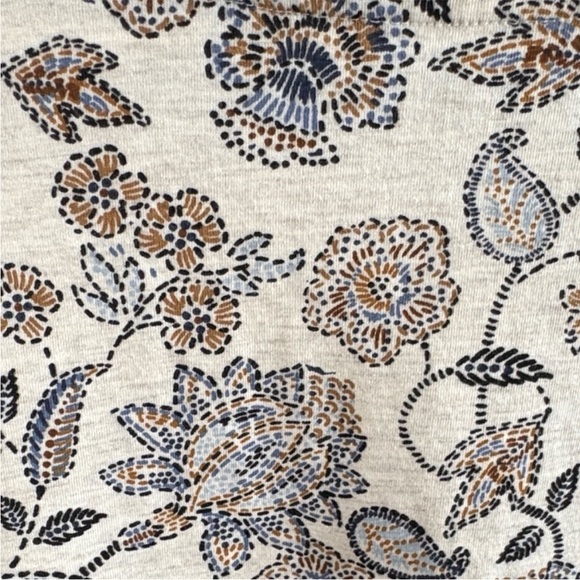 EUC J. Jill Pima Cotton Floral Paisley
Short Sleeve Top Size 4X - Picture 4 of 8